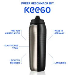 Fahrrad Trinkflasche 500 ml schwarz