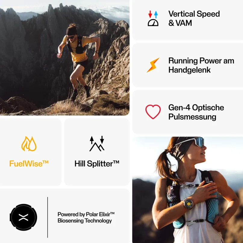 Grit X2 Pro Outdoor Multisport Smartwatch grau