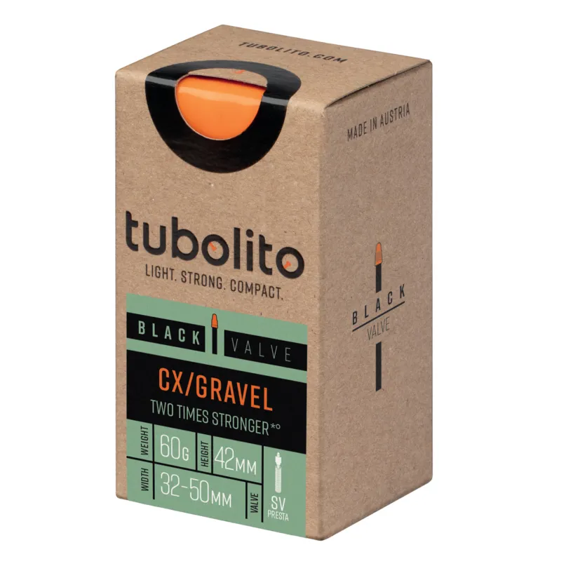 Tubo-CX/Gravel Black Valve Fahrrad-Schlauch (28")