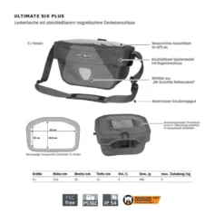 Ultimate Plus 5 l Lenkertasche blau