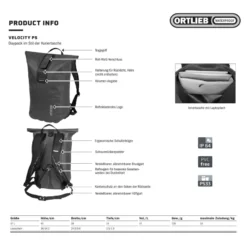 Velocity PS 17 L Fahrradrucksack rot